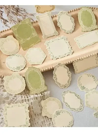 Vintage Lace Label Stickers