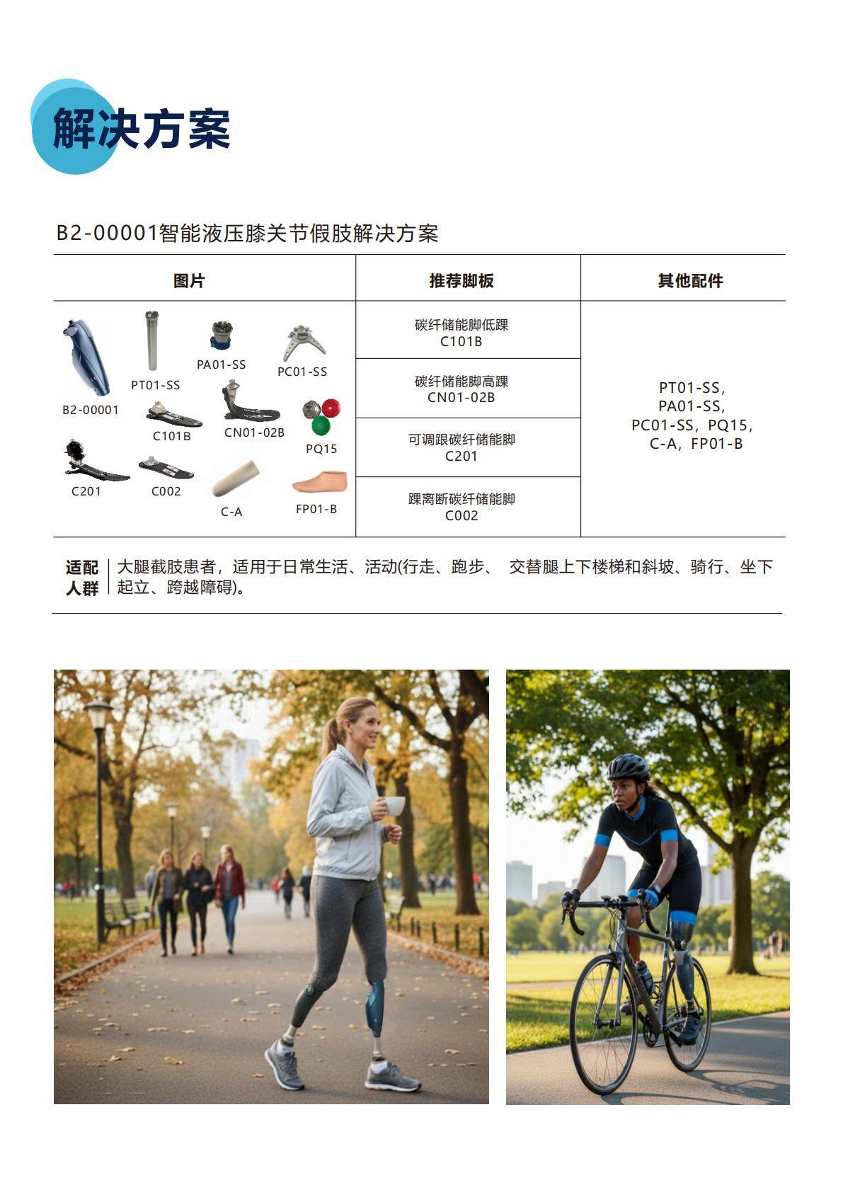 智能液压膝关节假肢解决方案