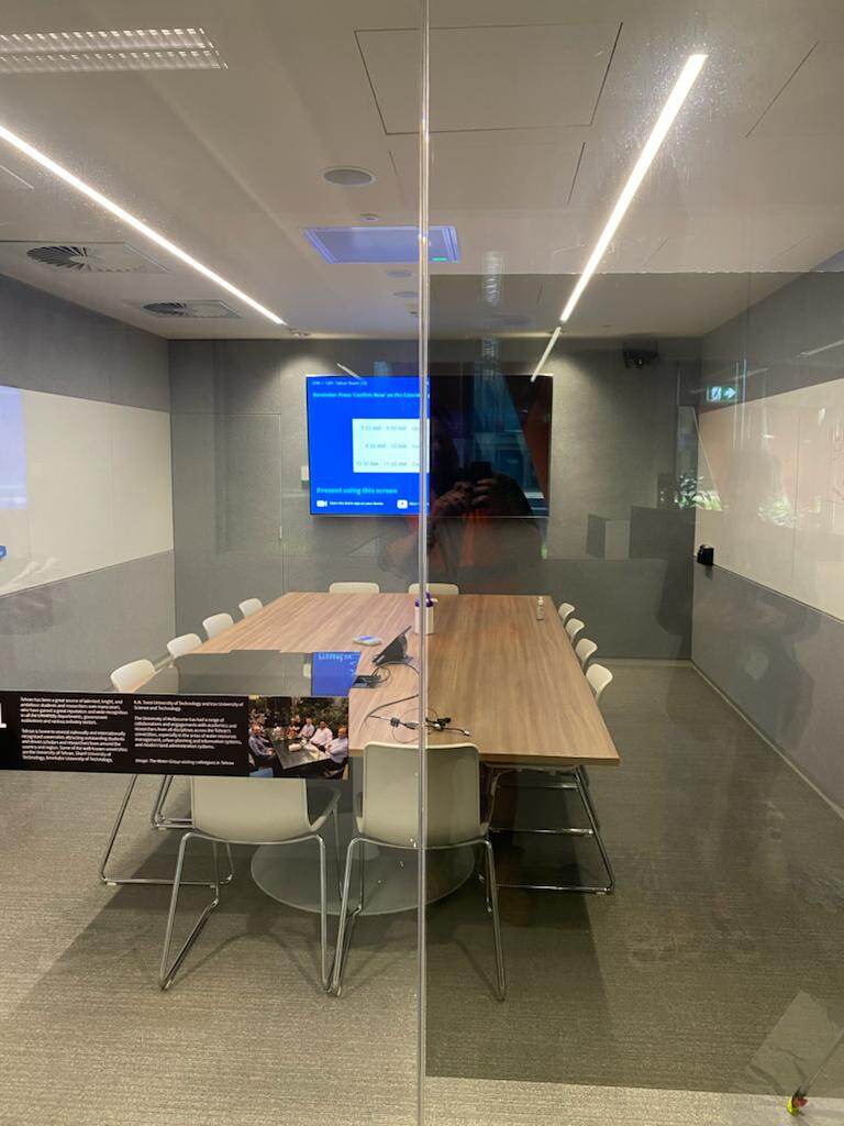 Nano Cloaking Film installed at University of Melbourne campus glass panels
