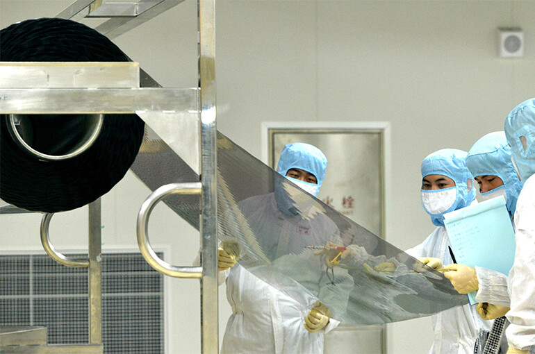 Nano Cloaking Film quality inspection during manufacturing production line
