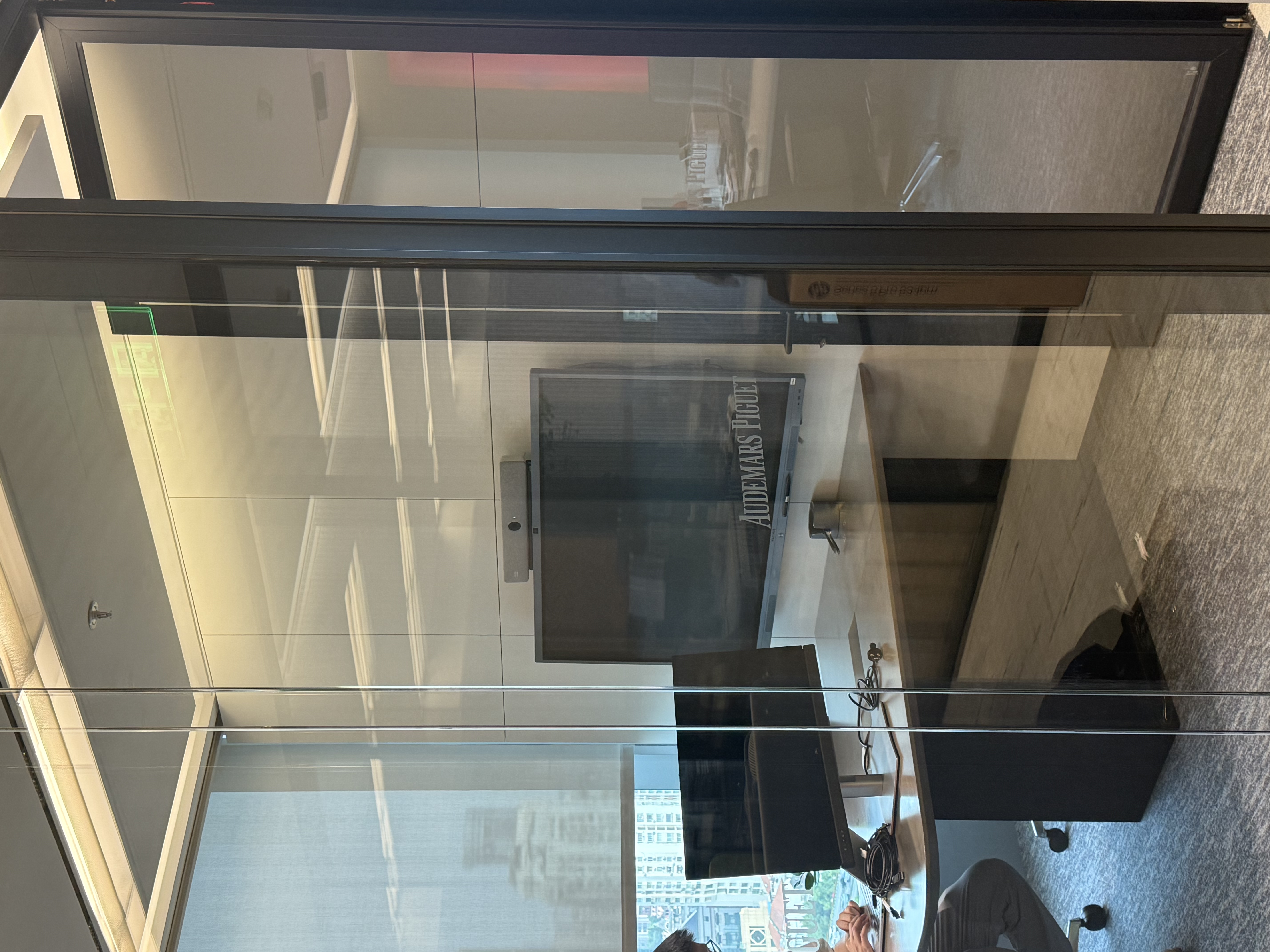 Nano Cloaking Film installed at Audemars Piguet luxury watch boutique glass