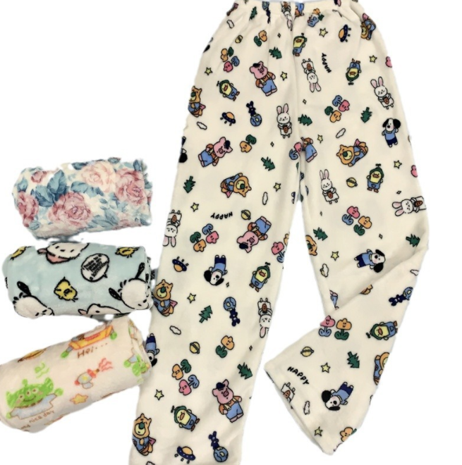 Kids' Coral Fleece Pajama Pants