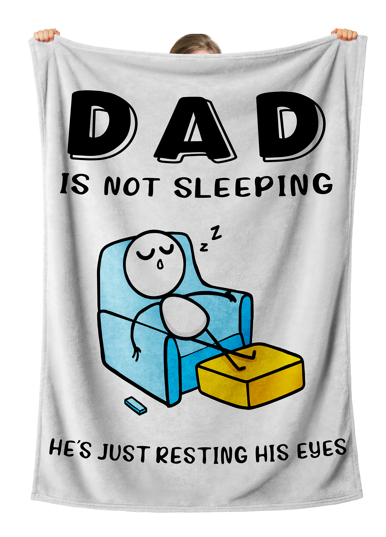 Fathers Day Gift Blanket, Soft Flannel, Christmas Day Dad Gifts - view 1