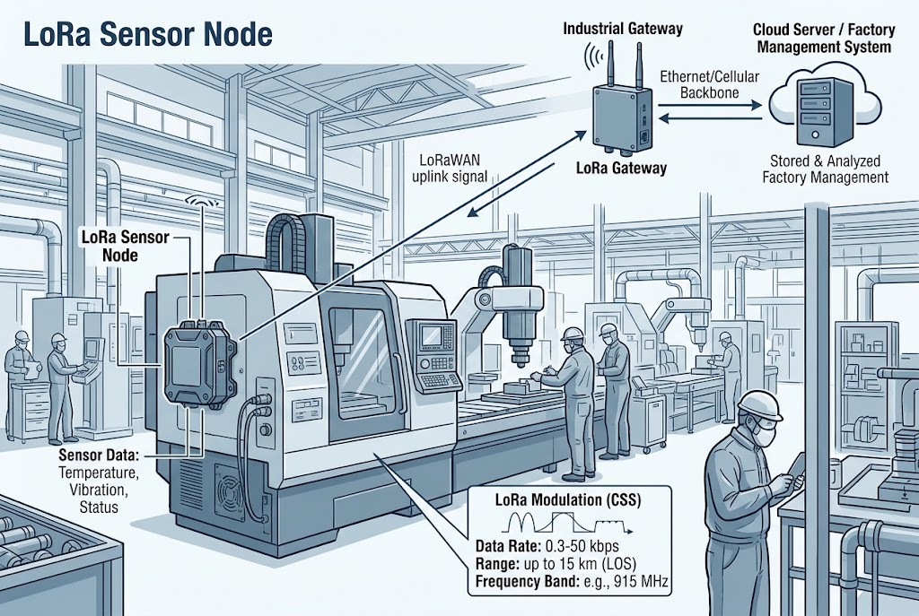 LoRa for Industrial IoT: Predictive Maintenance & Site Monitoring