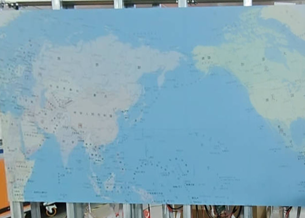 世界地图艺术显示屏
