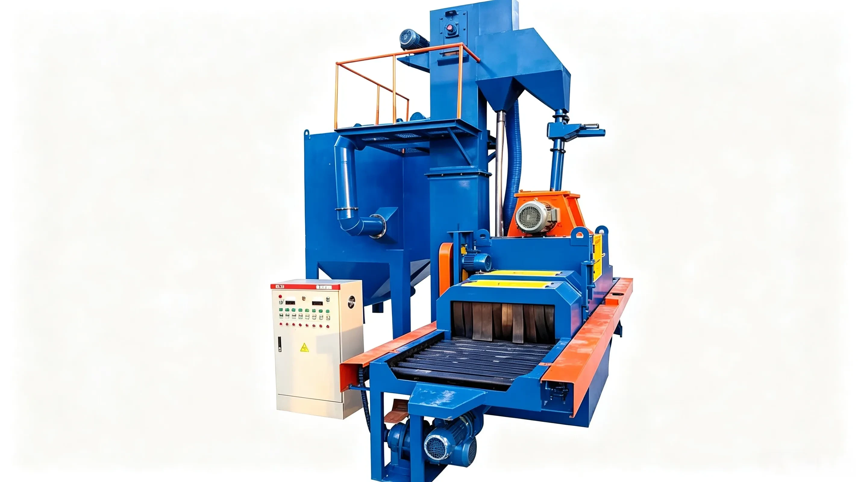 Industrial stone surface roughening shot blasting machine for granite marble tile anti-slip treatment