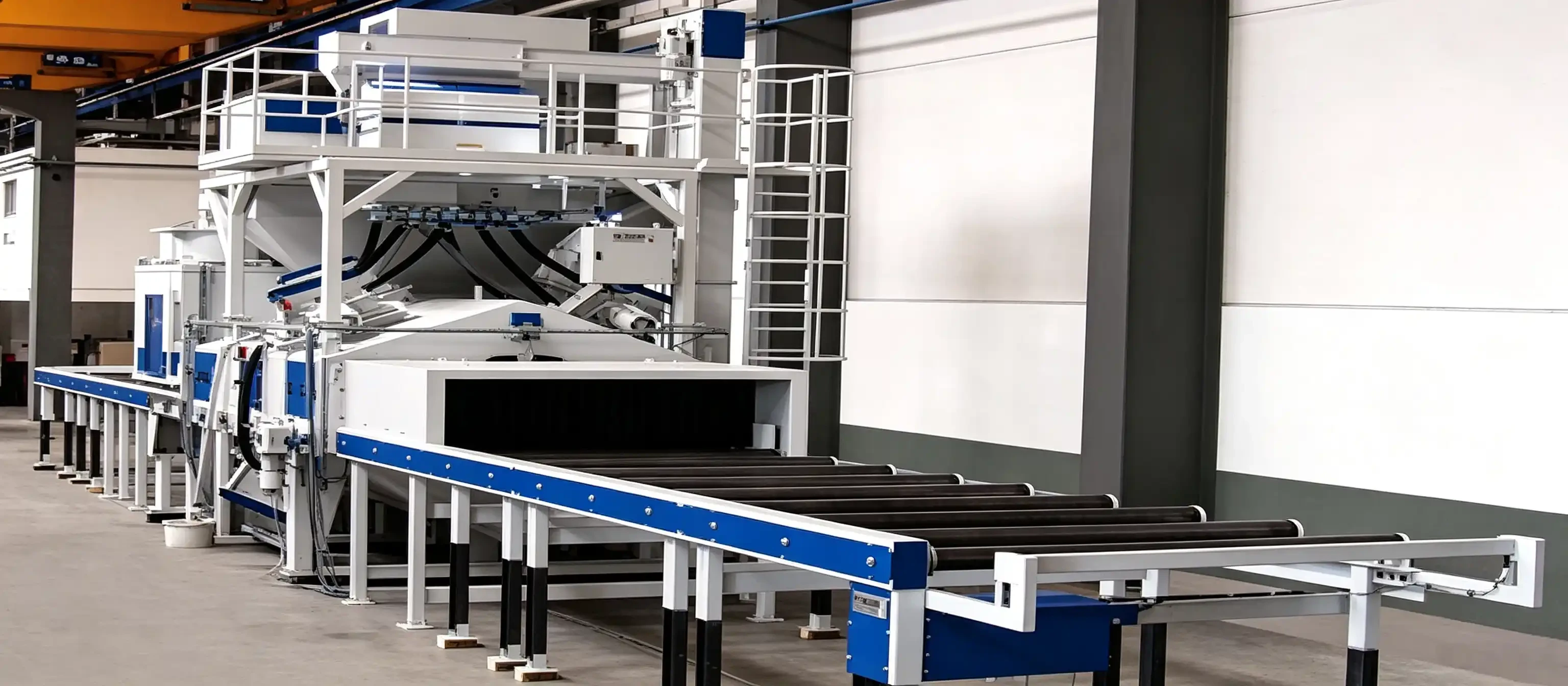 Roller conveyor pass-through shot blasting machine, continuous steel plate/section steel rust removal, oxide scale cleaning and pretreatment equipment