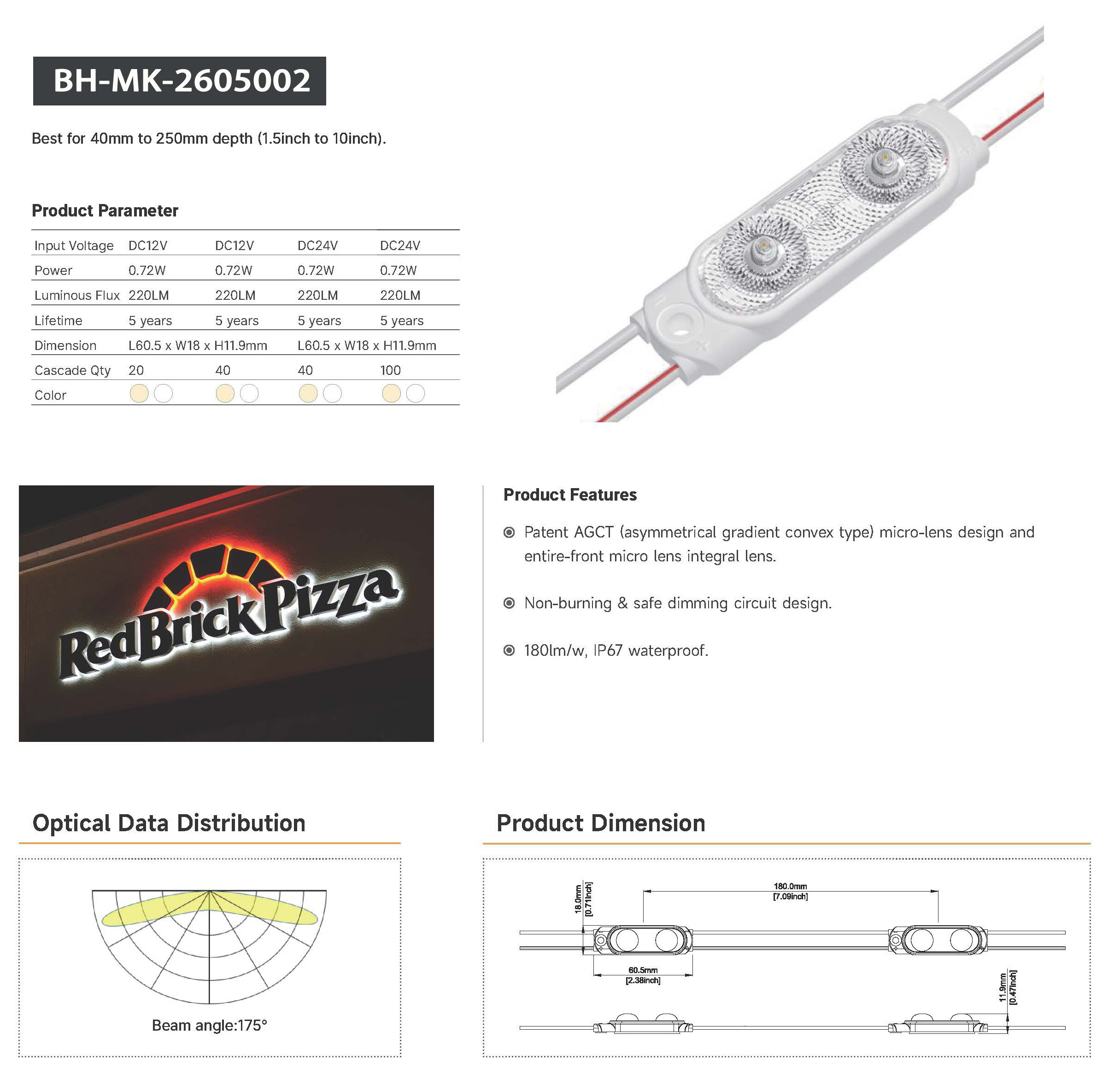 LED 模组 BH-MK-2605002