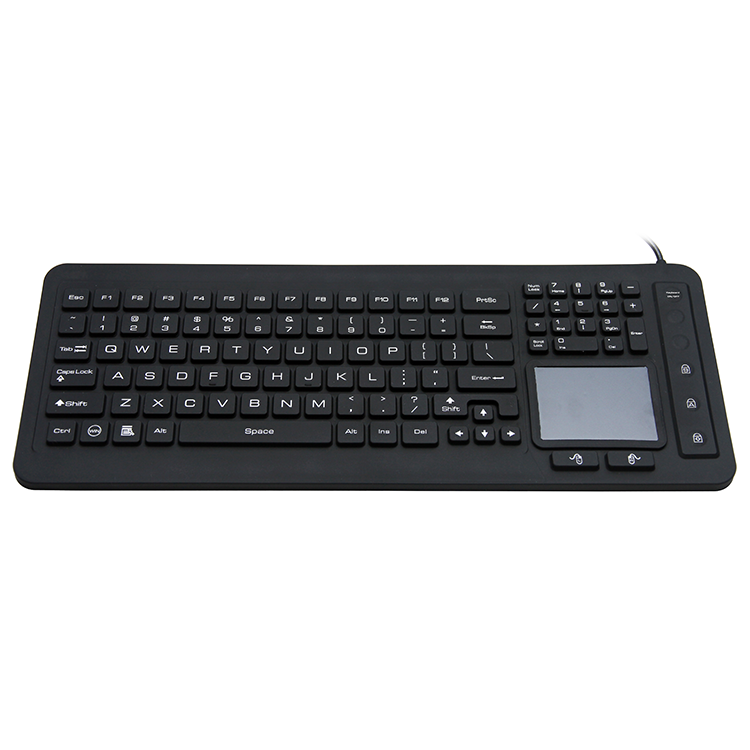Wired sealed silicone keyboard with touchpad SPK-MK109T