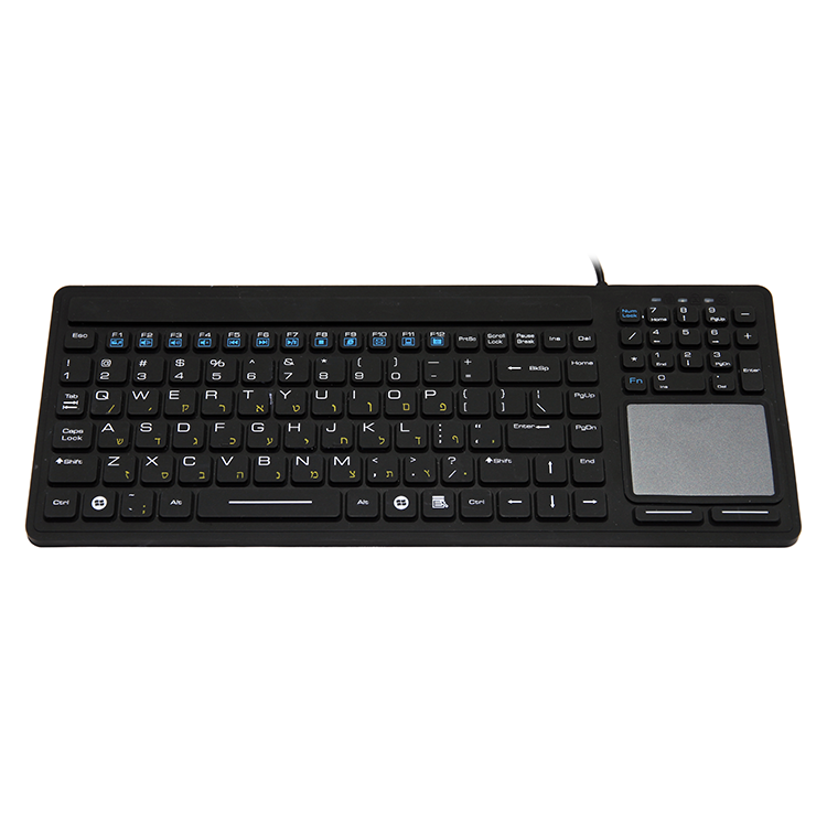 Wired sealed silicone keyboard with touchpad SPK-MK230T