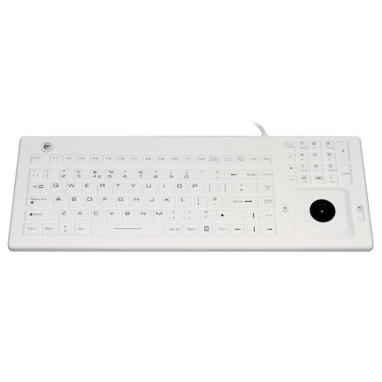 Wired sealed silicone keyboard with touch trackball SPK-MK700T