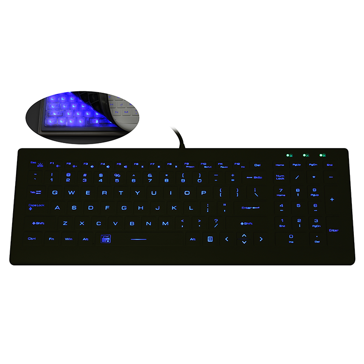 Wired sealed silicone keyboard SPK-MK650BL