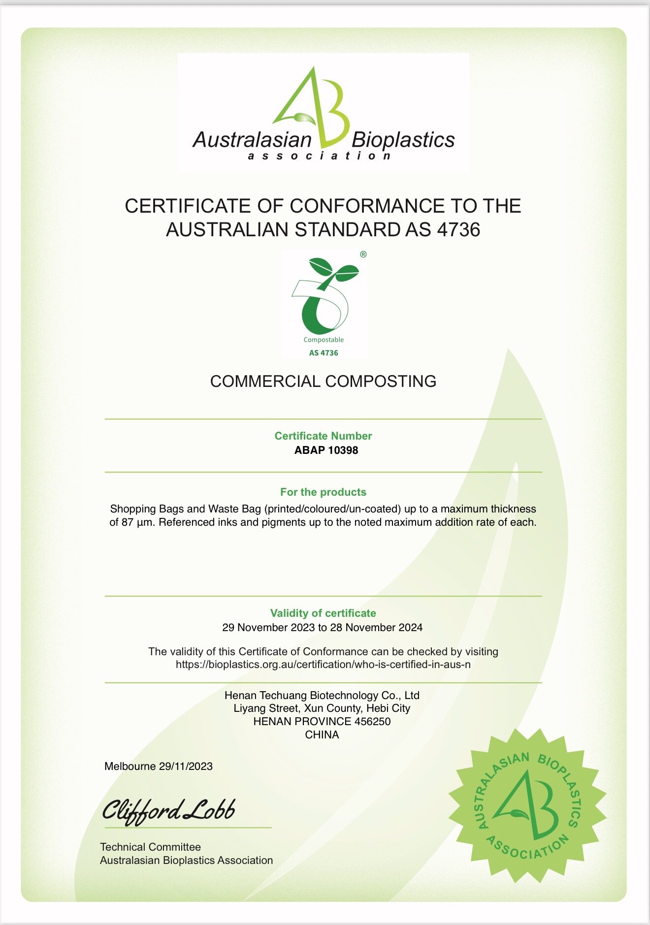 Australasian Bioplastics