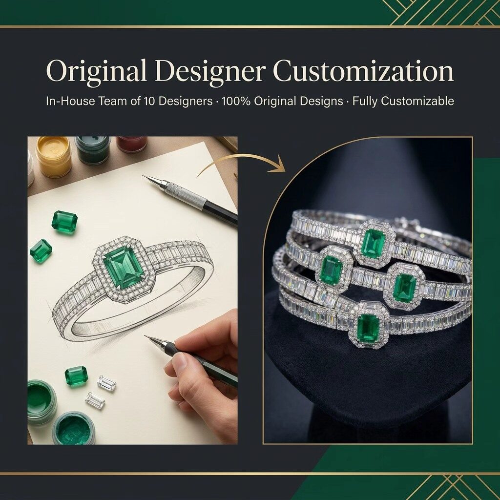 Jewelry design sketch to finished product