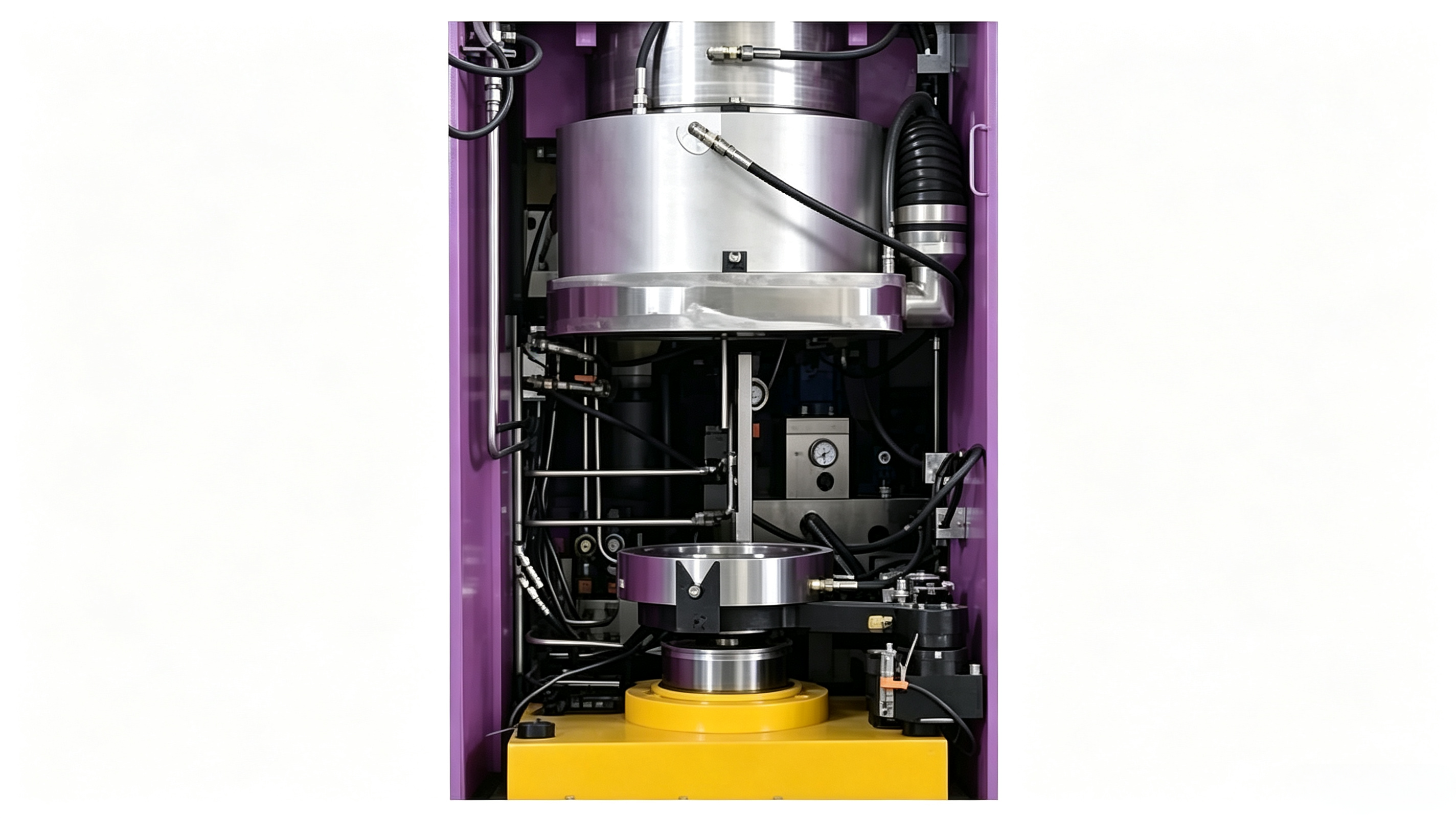 Full View of Internal Equipment in Thermal Deburring Machine