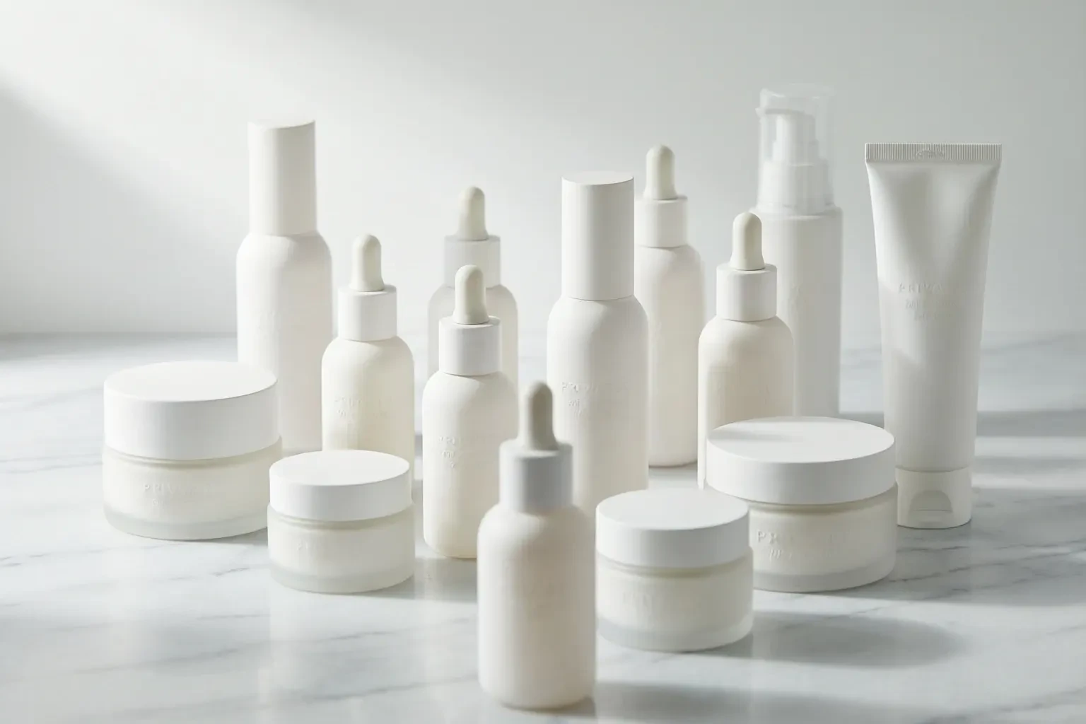 Real-life photos of the skincare product line