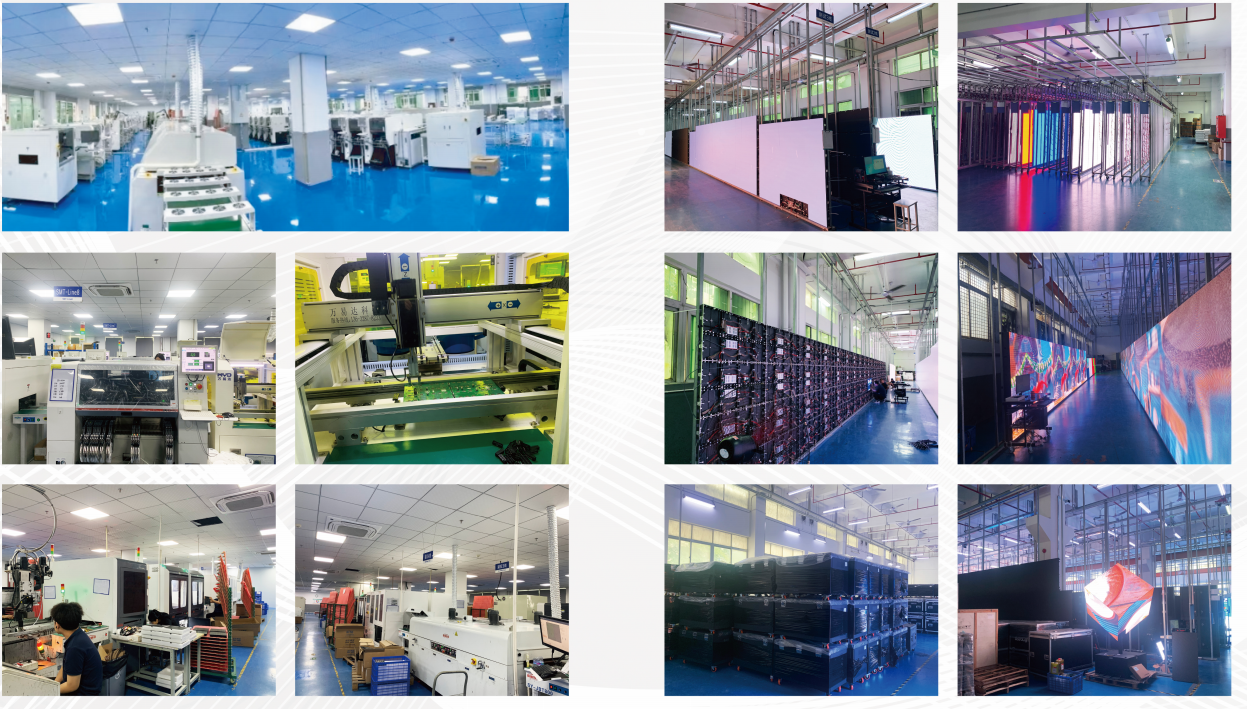 TPSTECH Shenzhen workshop: SMT lines, aging test area and packing zone
