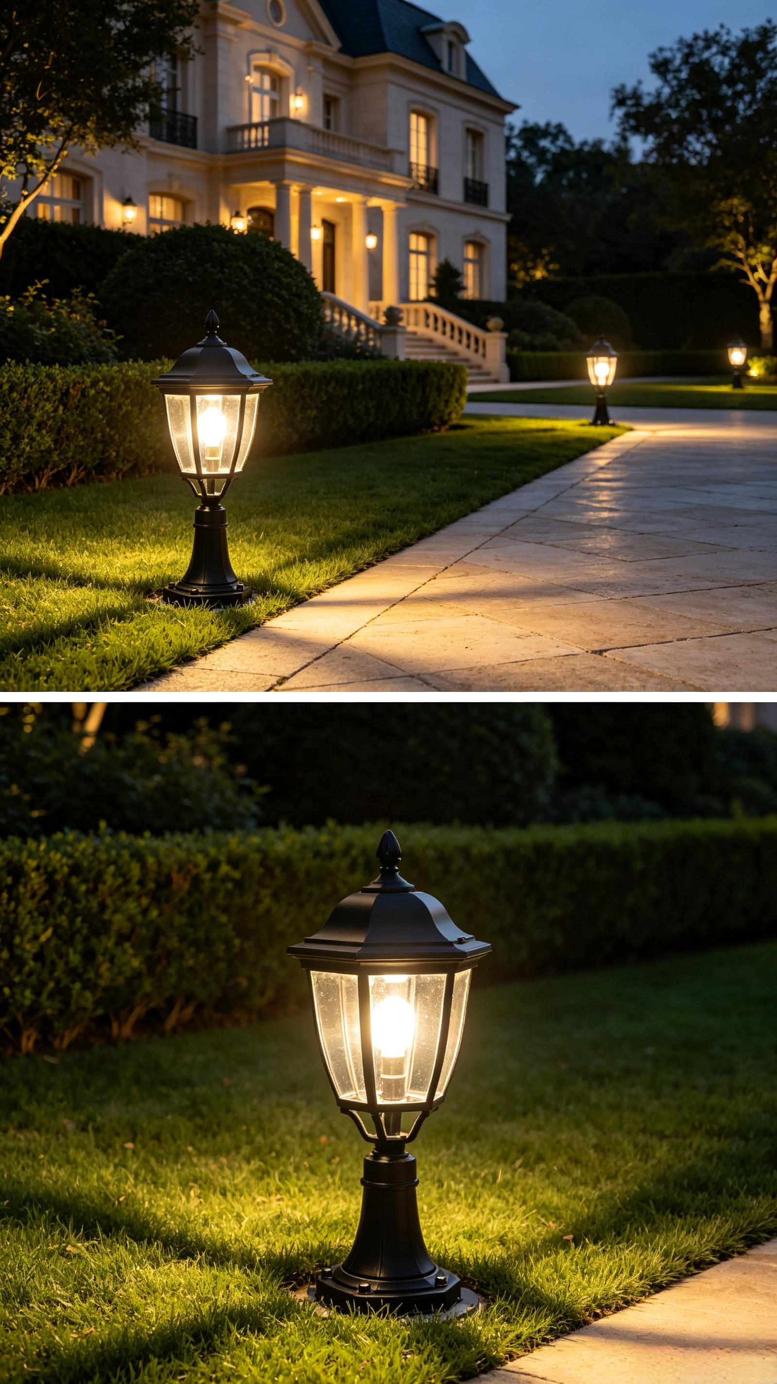 European Garden Lamp Set