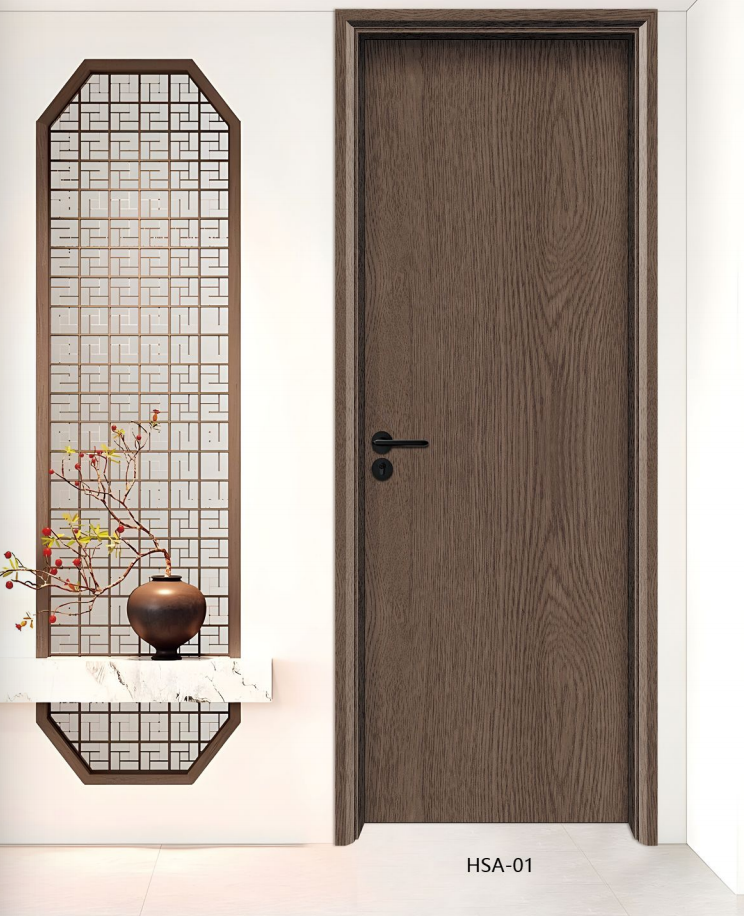 Modern Design Interior WPC-doors Waterproof WPC Bathroom Painting Doors