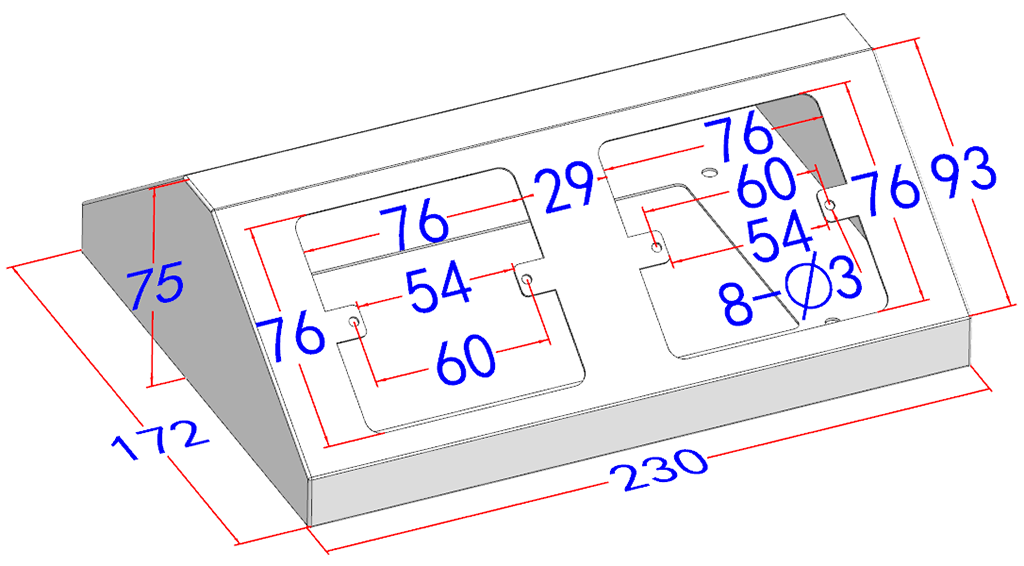 Type 86 Steel Socket Box for Central Benches
