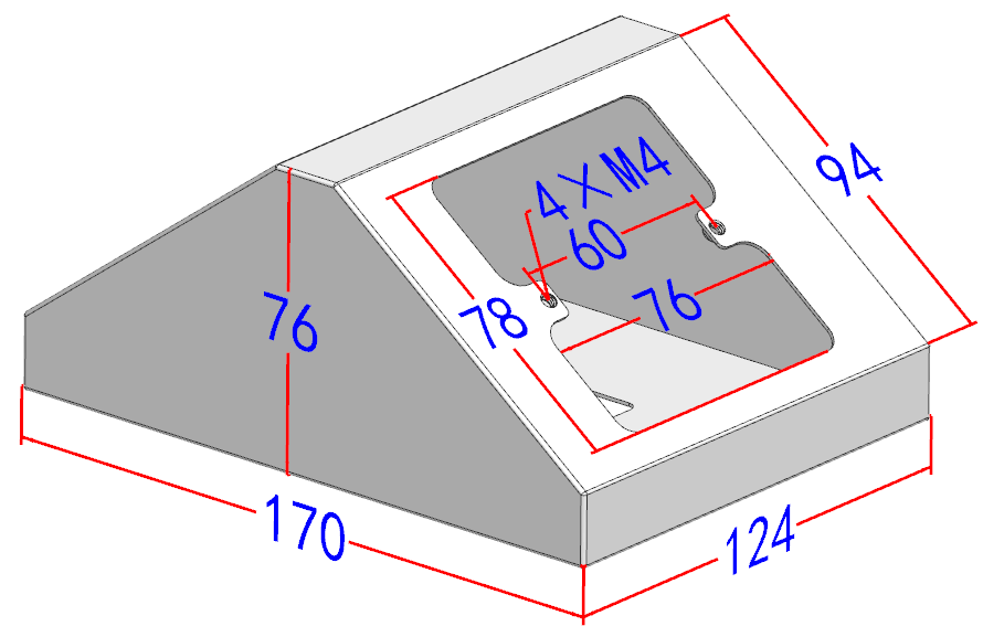 Type 86 Steel Socket Box for Center Benches