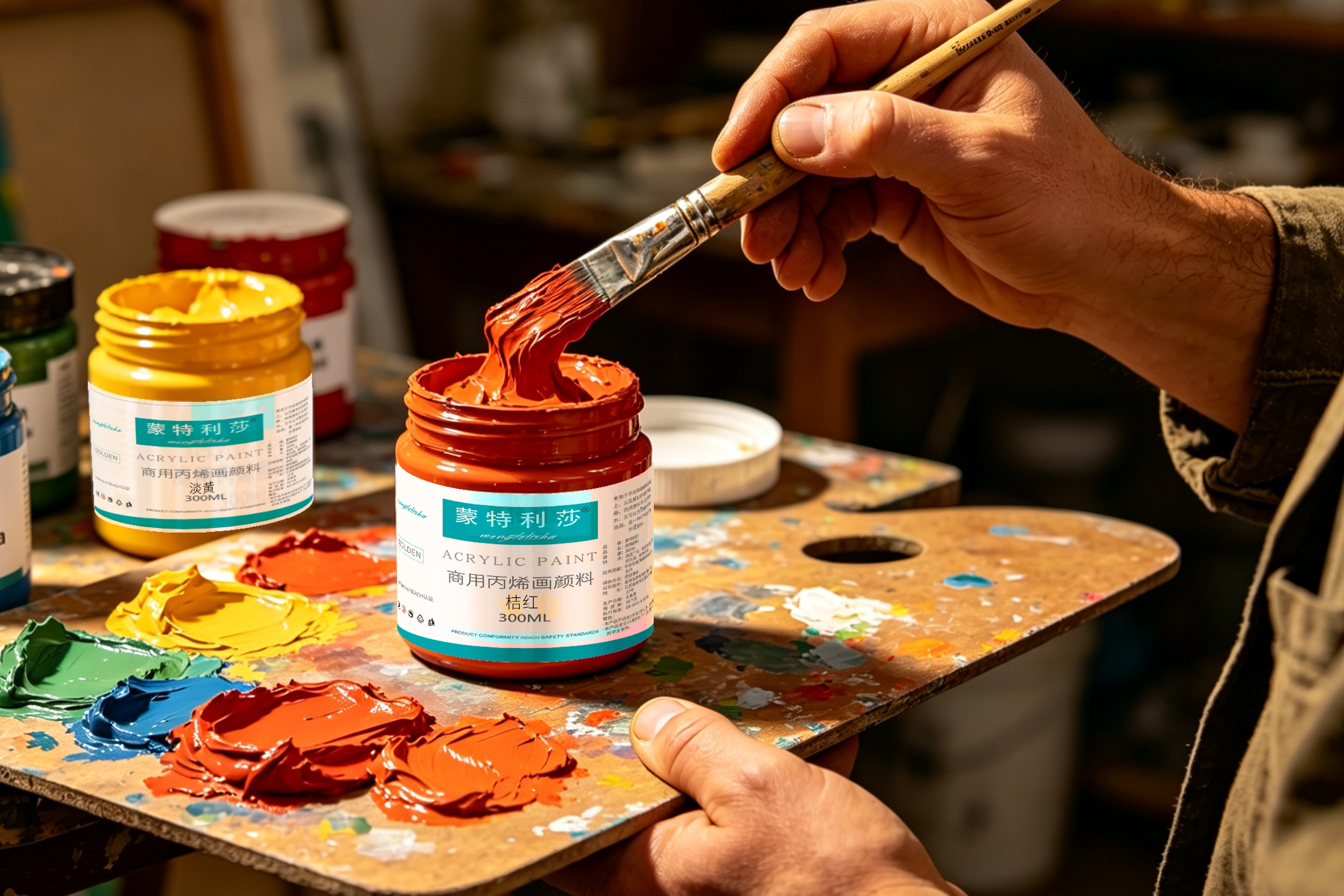 Professional-Grade Acrylic Paint