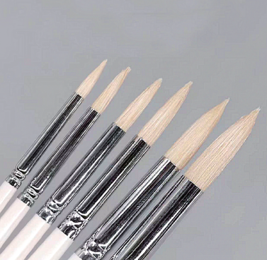942 Round Hog Bristle Liner Brush Set