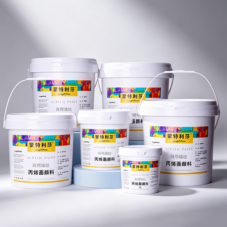 Bucket of Acrylic Paint