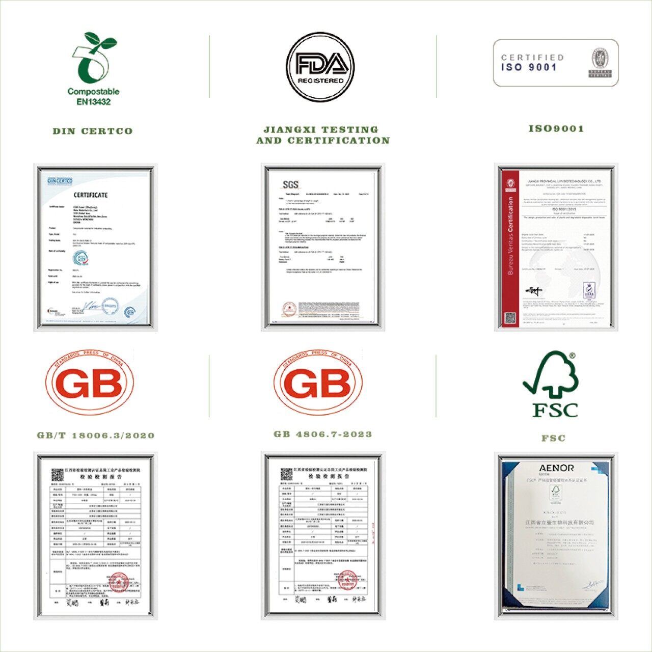 Compostable EN13432 certificate