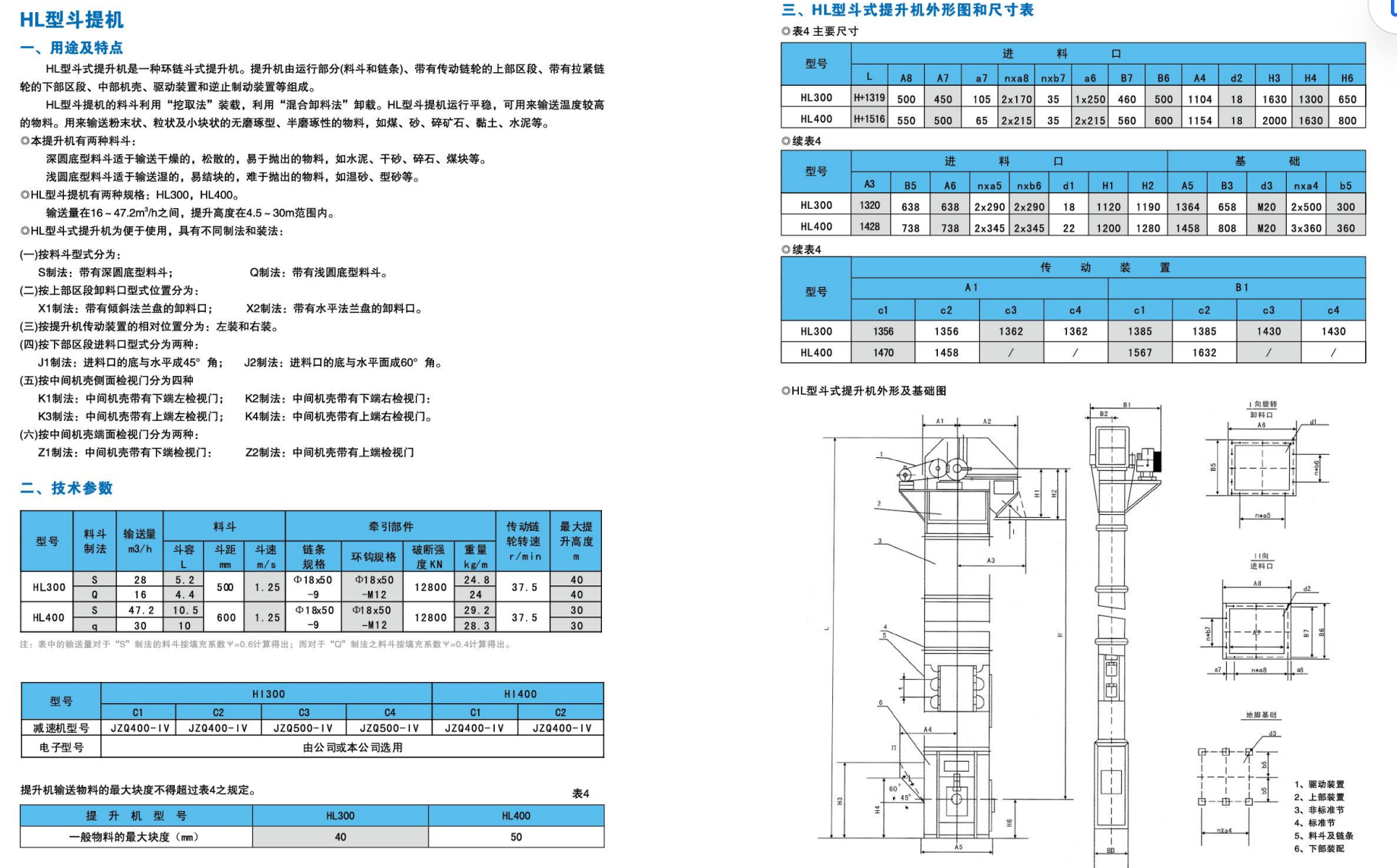 HL 型斗提机产品资料图1
