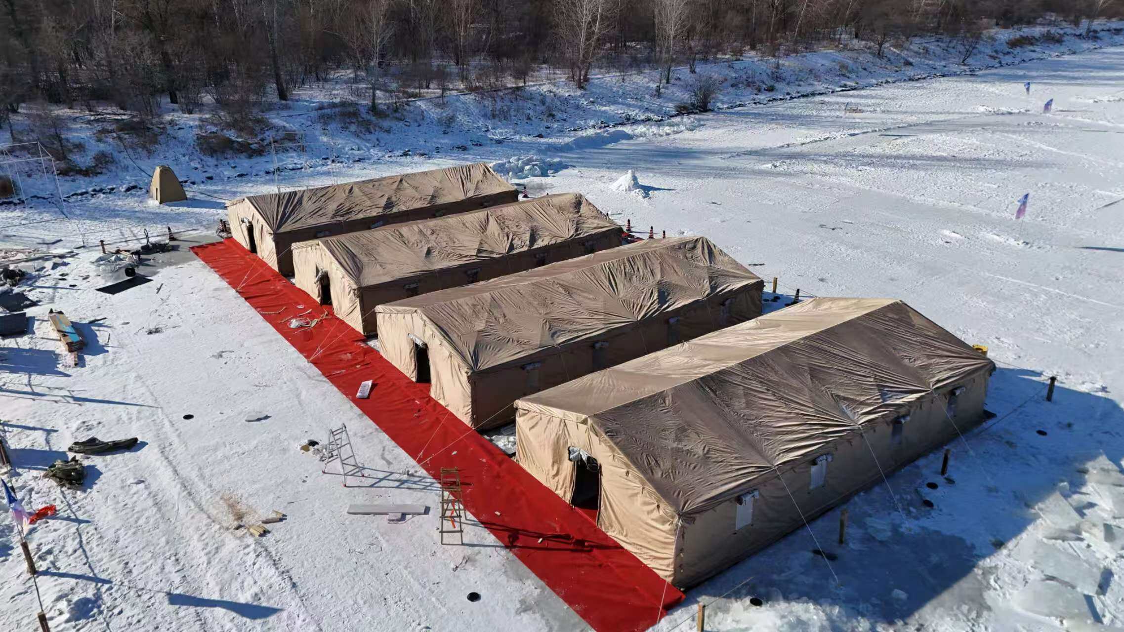 Real footage from the Rainbow Trout Ice Fishing Camp