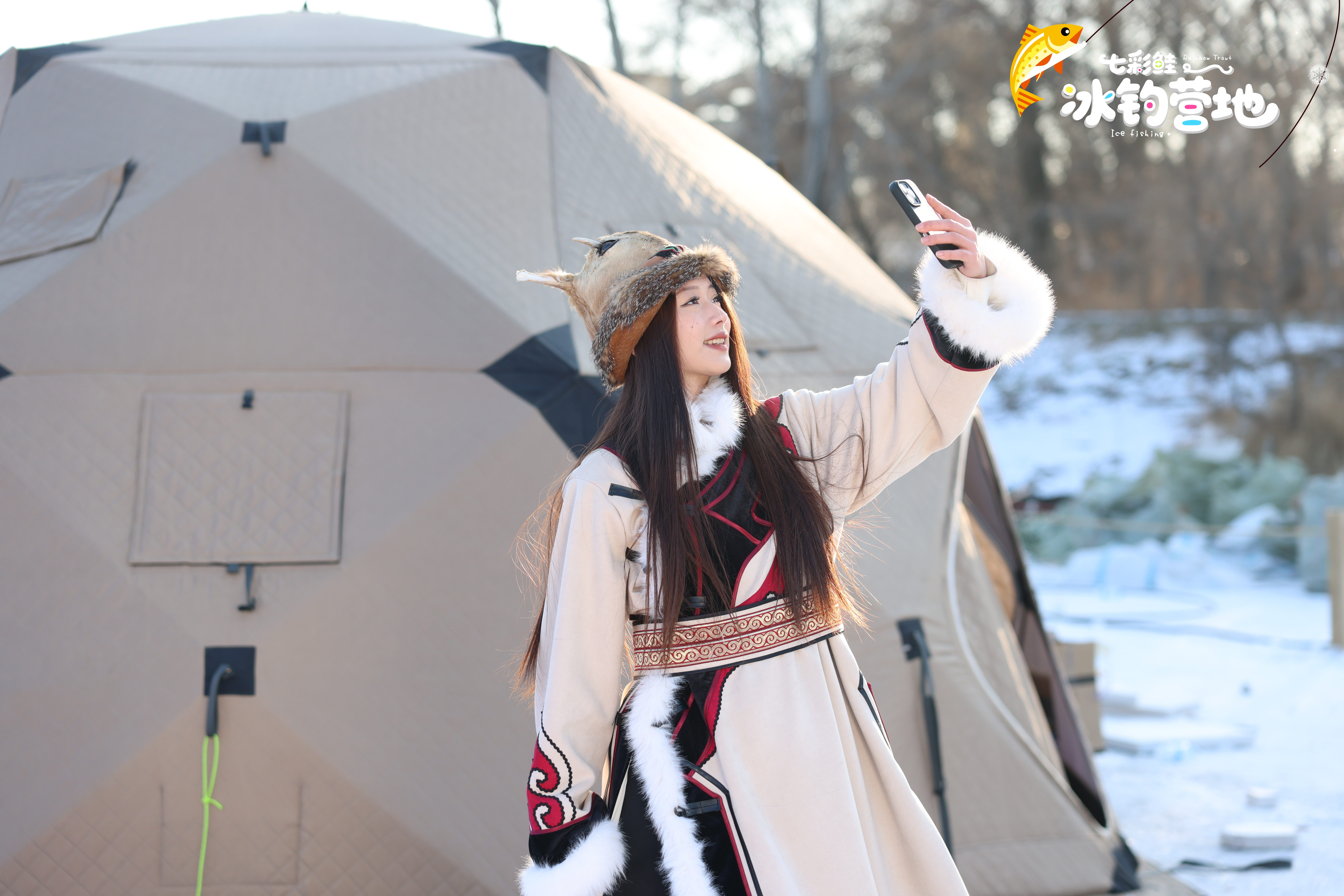 Real footage from the Rainbow Trout Ice Fishing Camp