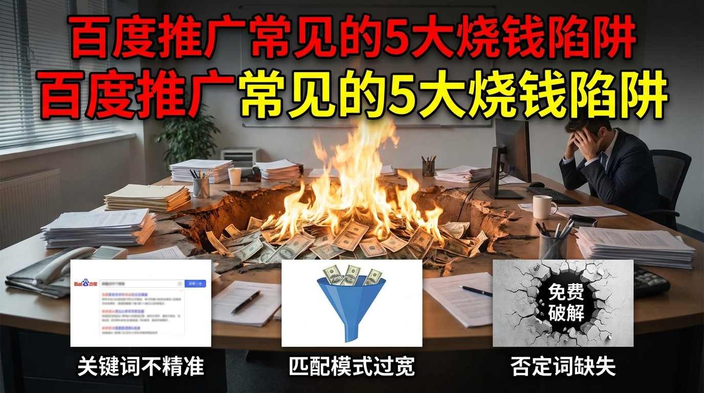 百度推广常见的5大烧钱陷阱