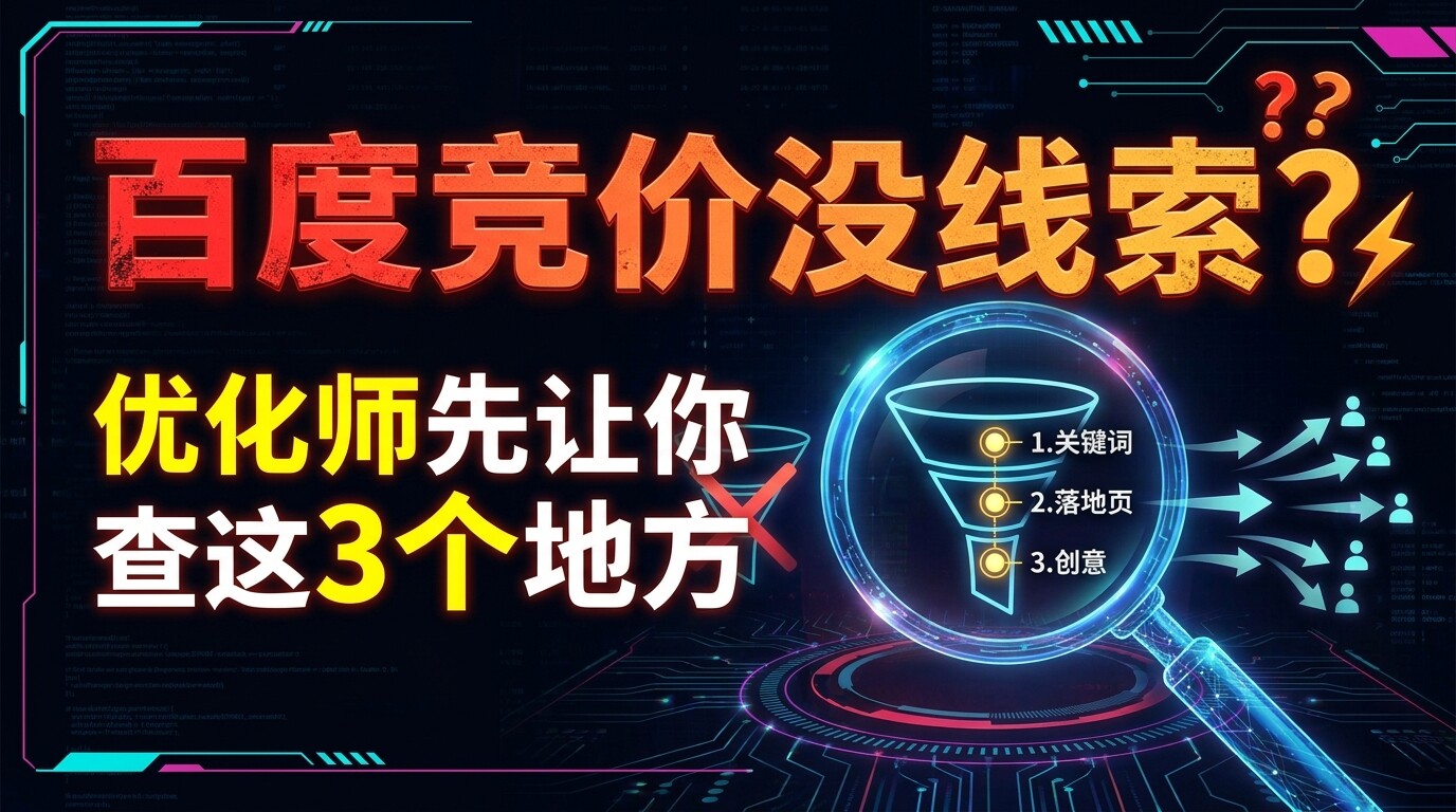 百度竞价怎么优化