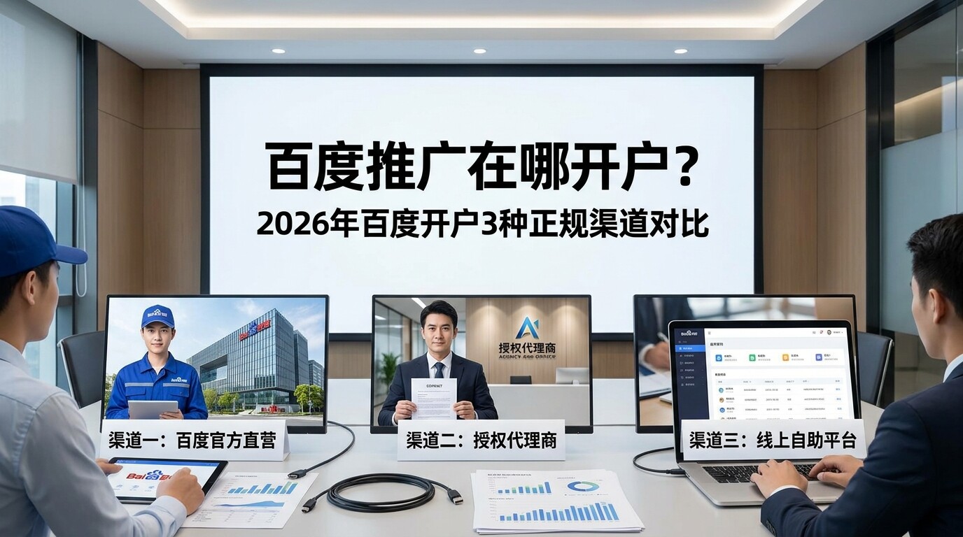 百度开户3种正规渠道