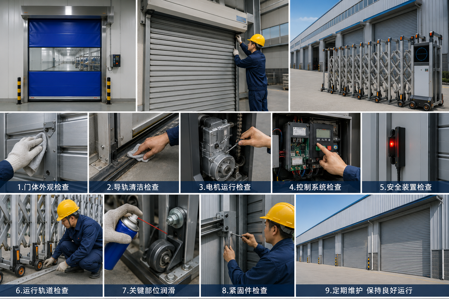 厂房仓库门如何做好日常维护？工业门常见检查项目介绍