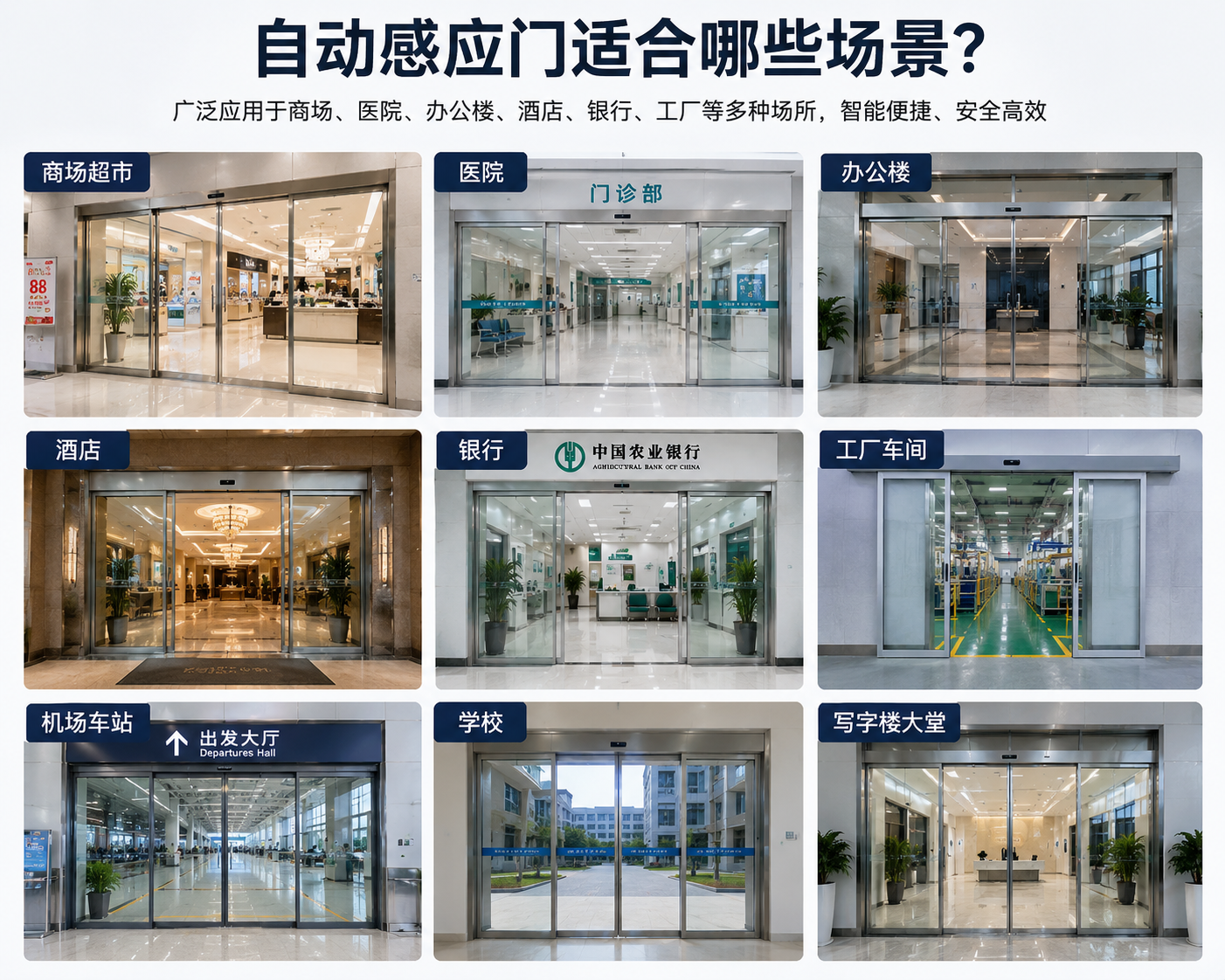 自动感应门适合哪些场景？