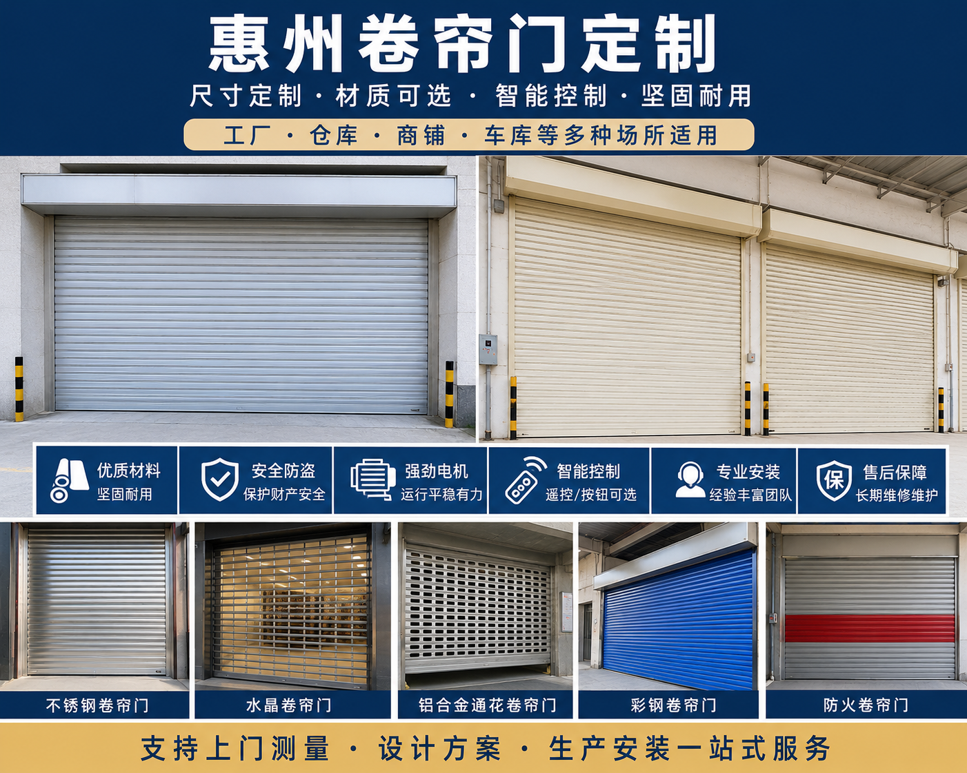 惠州卷帘门定制：如何选择适合自己的卷帘门方案？