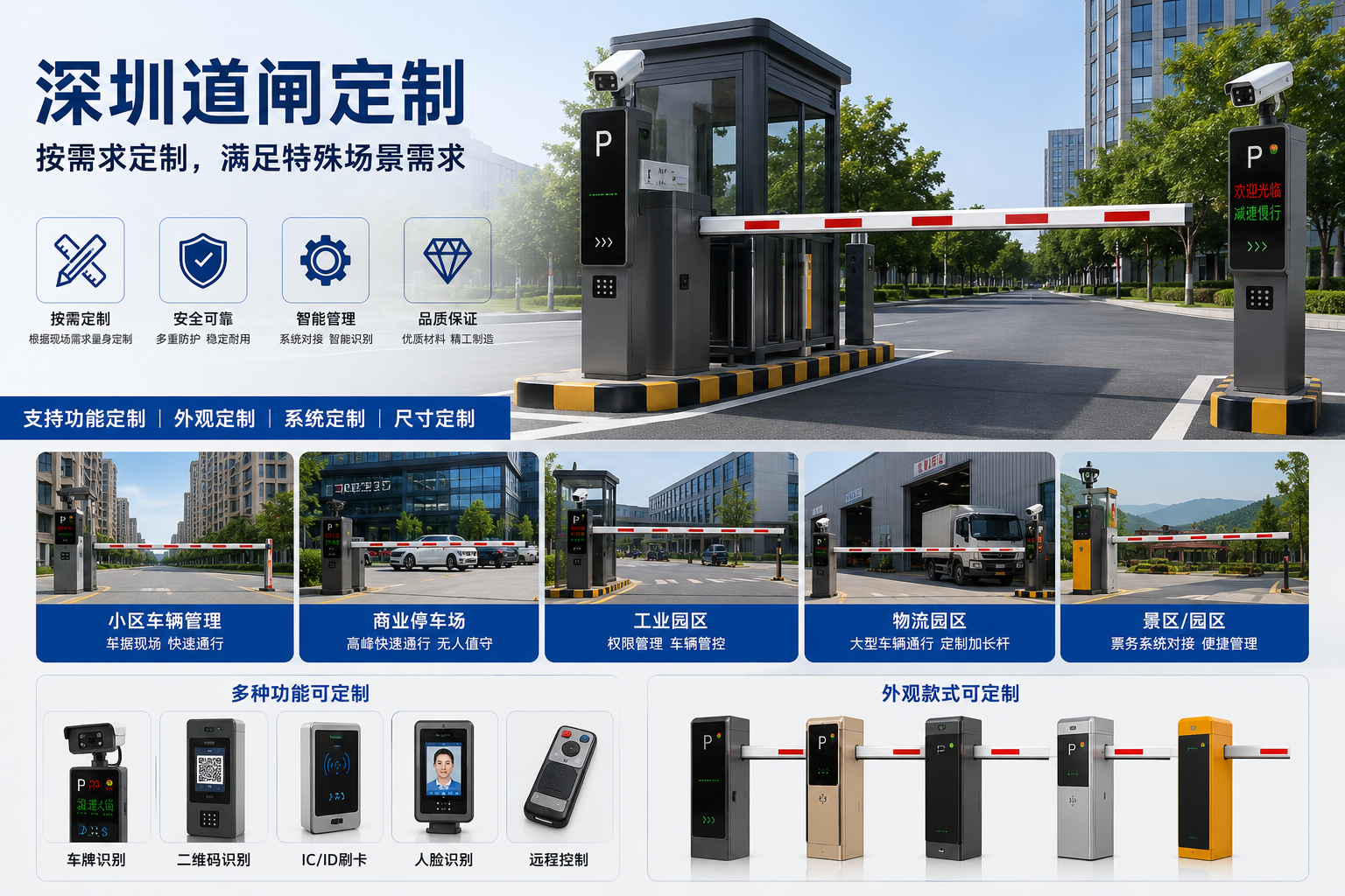 深圳道闸定制：按需求定制，满足特殊场景需求