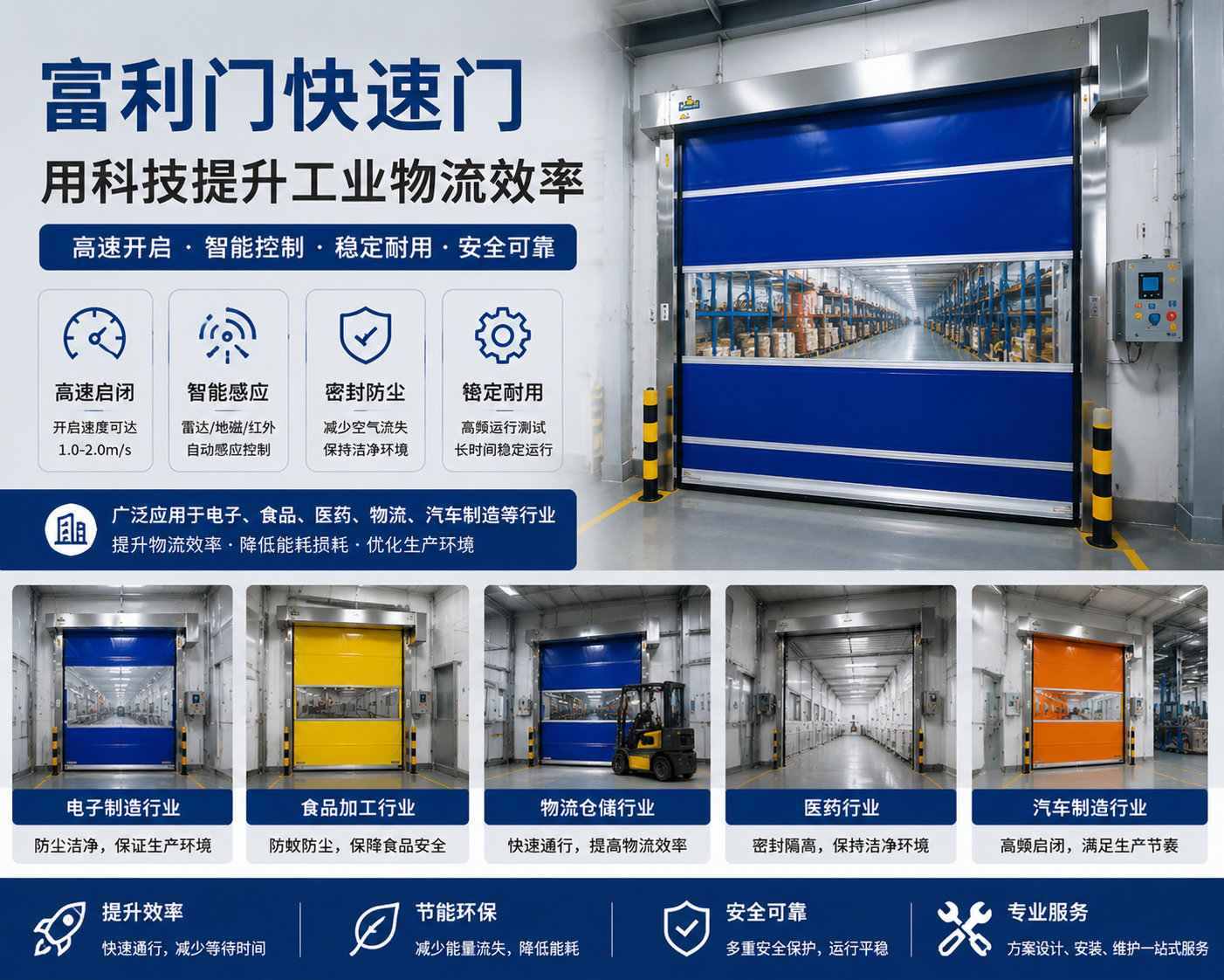富利门快速门：用科技提升工业物流效率