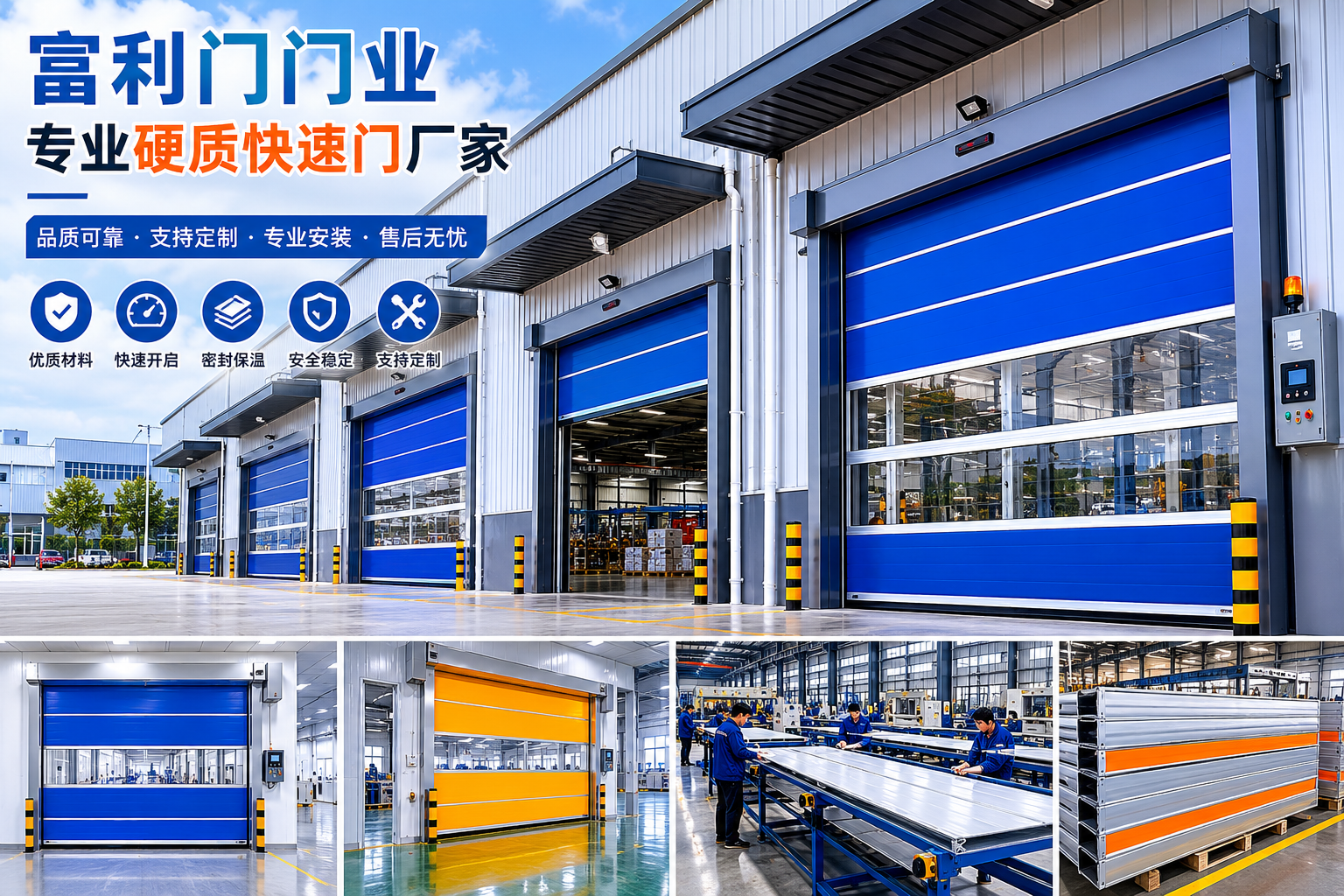 硬质快速门厂家推荐——富利门门业专注高品质工业门解决方案