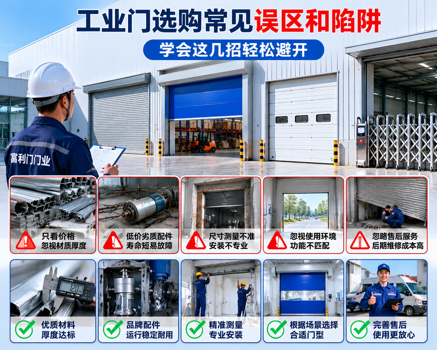 工业门选购常见误区和陷阱，学会这几招轻松避开