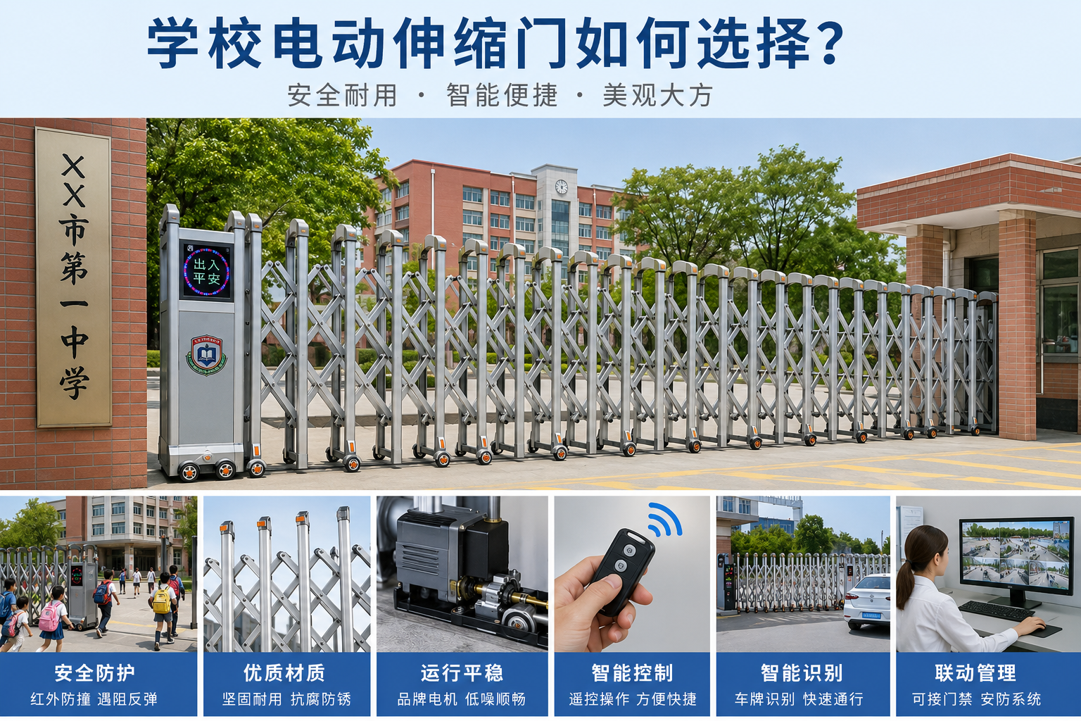 学校电动伸缩门如何选择？