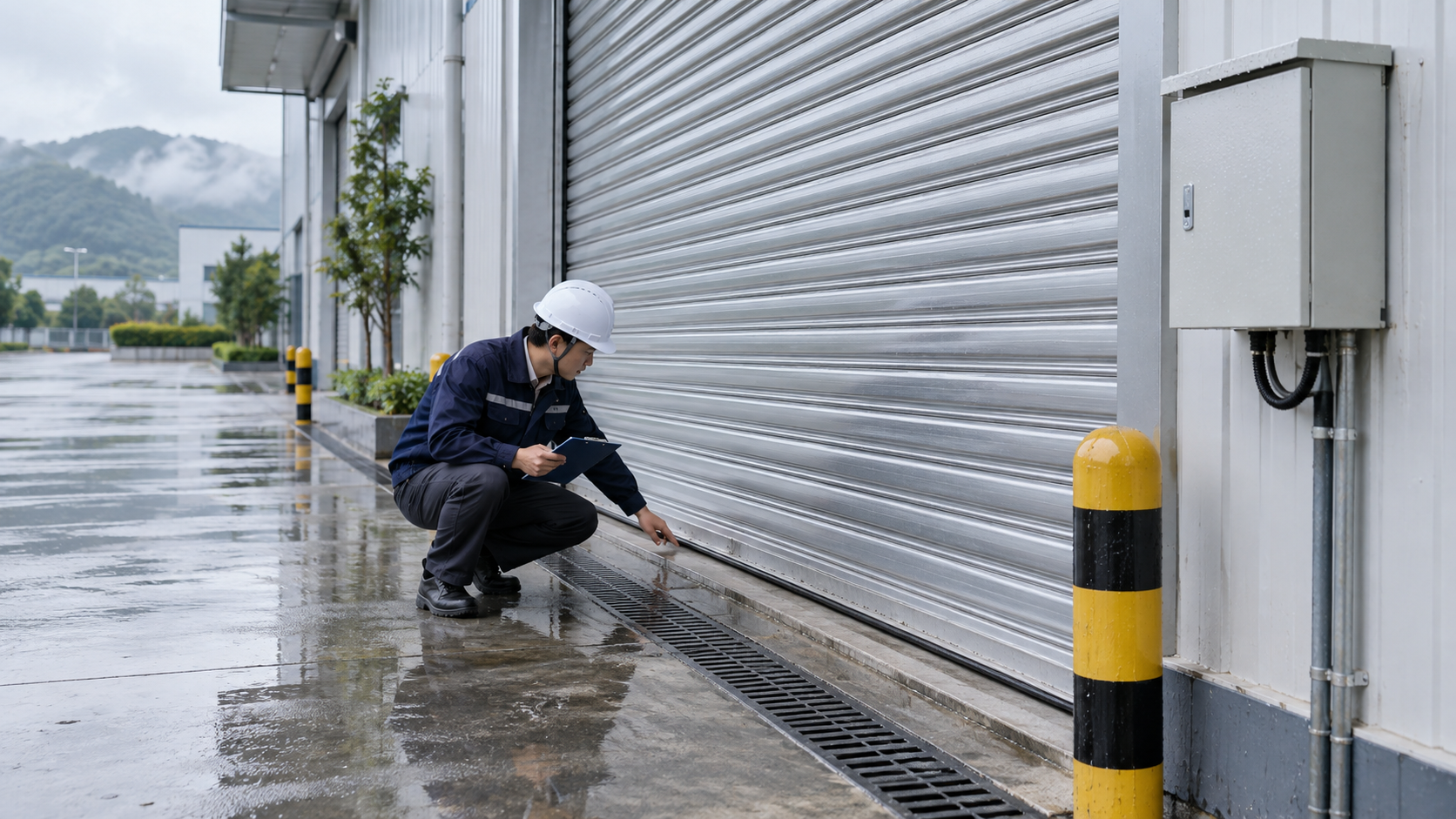 潮湿多雨环境下，卷帘门日常检查应关注什么？