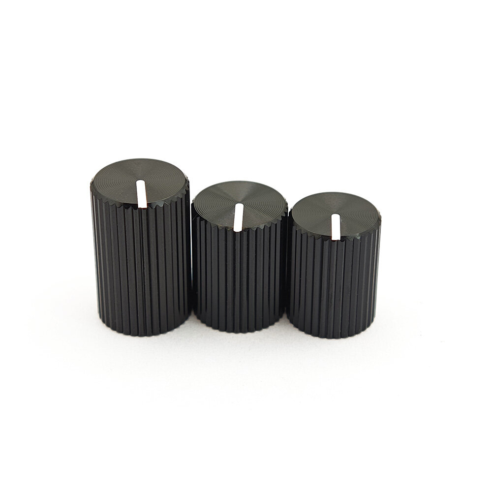 Diameter 10mm Aluminum Black knob for 6mm Potentiometer view 2