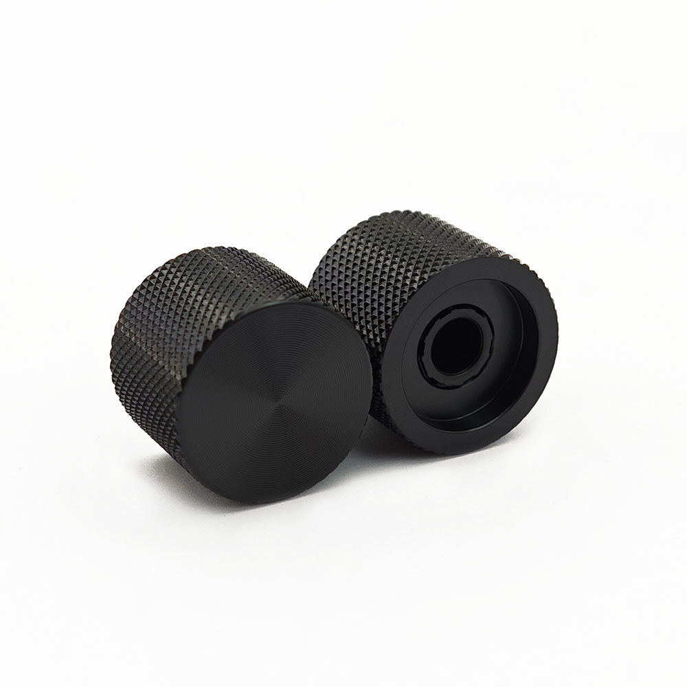 OD 21.5mm Black silver aluminum knob for 18T shaft