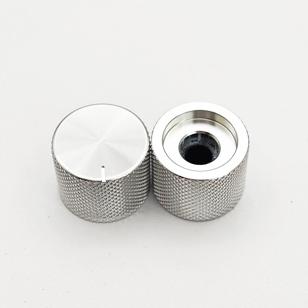 OD 21.5mm Black silver aluminum knob for 18T shaft view 3