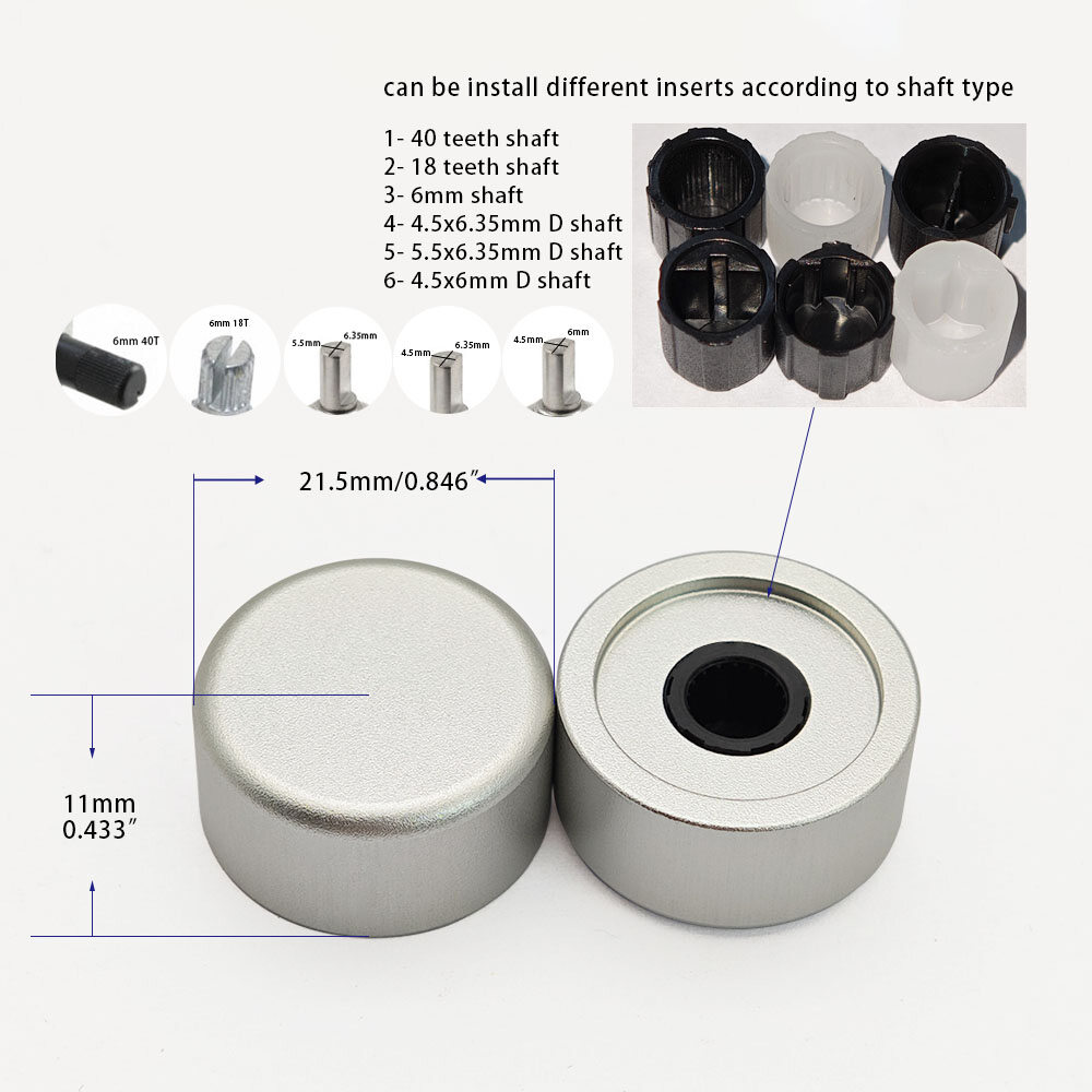 OD 21mm aluminum knob for encoder view 2