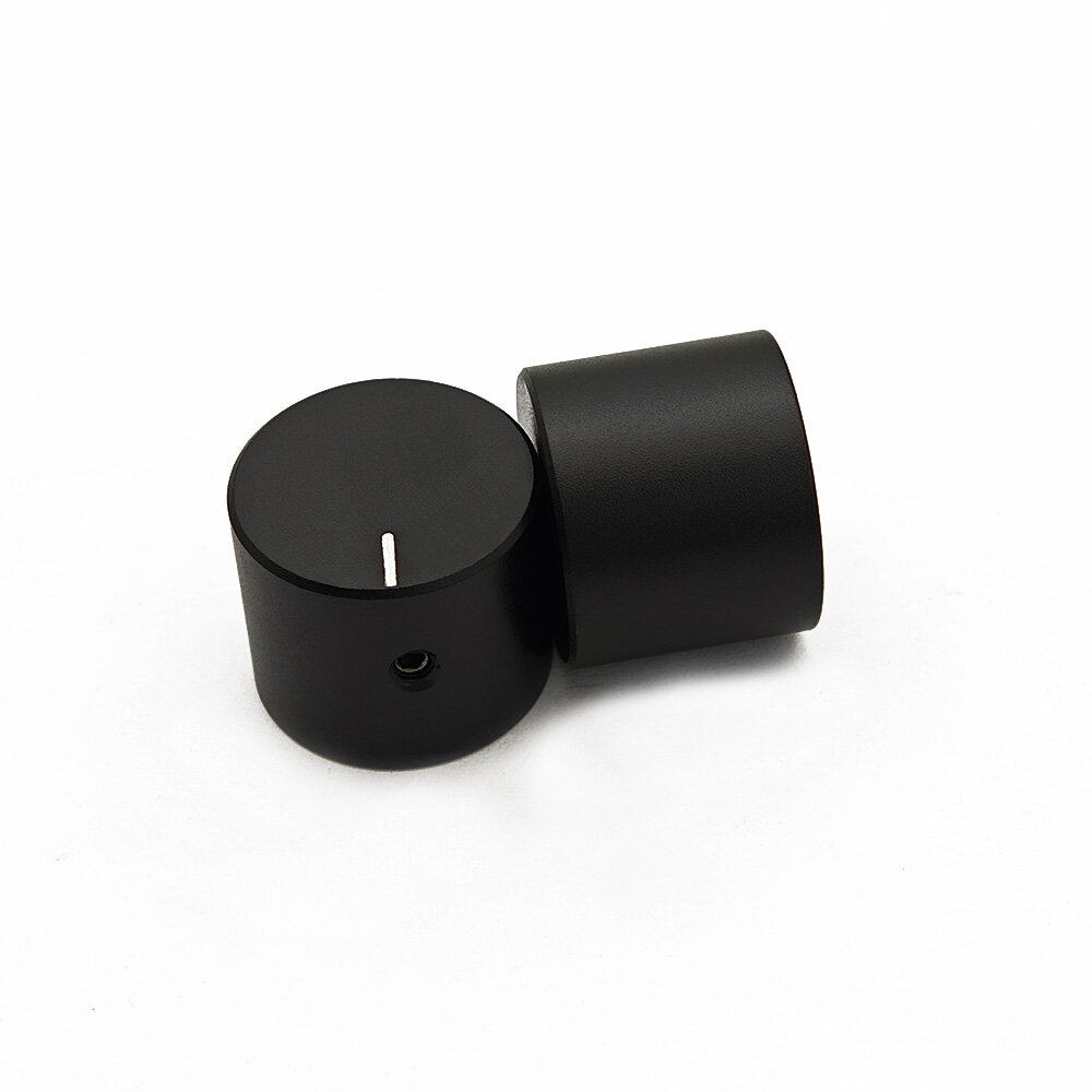 OD20mm black aluminum knob view 3