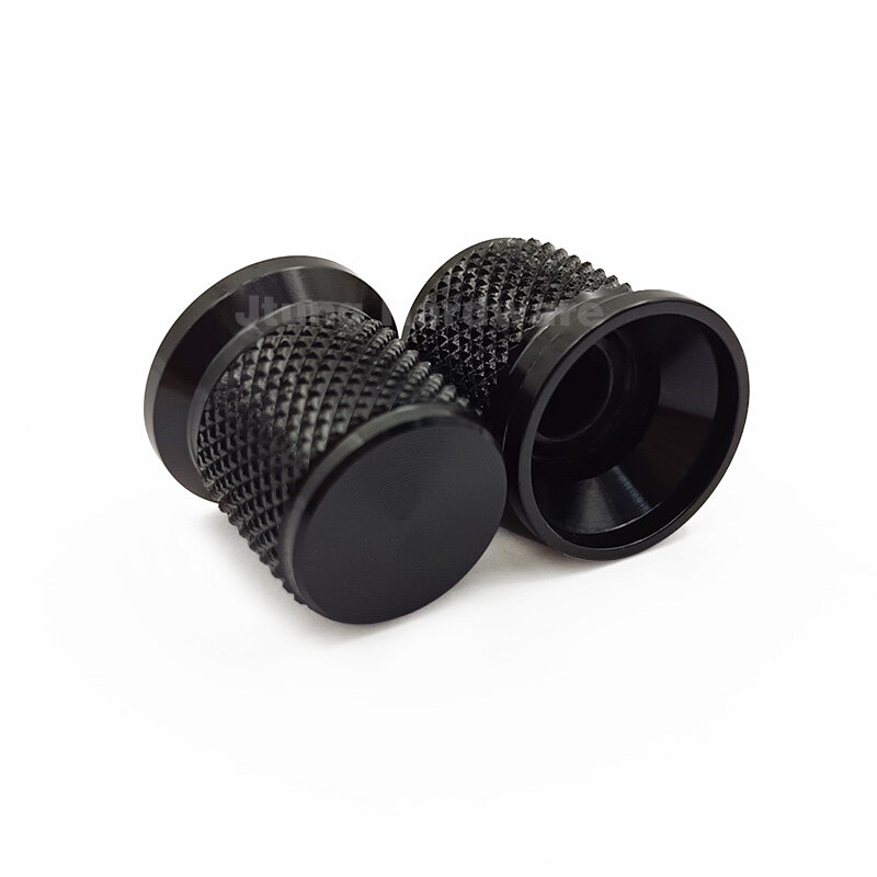 Diameter 17mm silver gold grey black aluminum brim skirted knob view 4